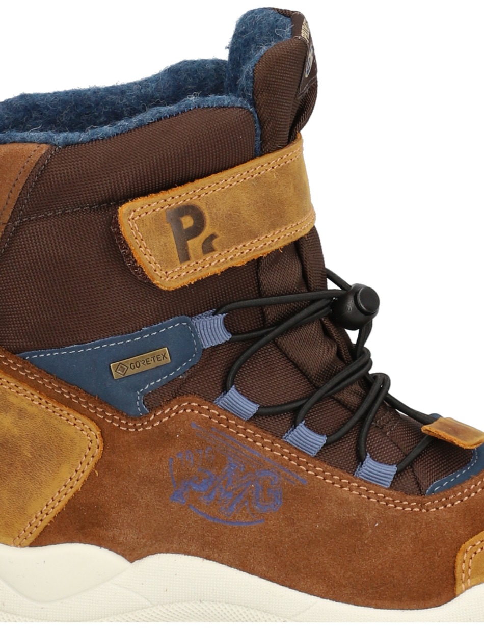 Lederkombination Boot