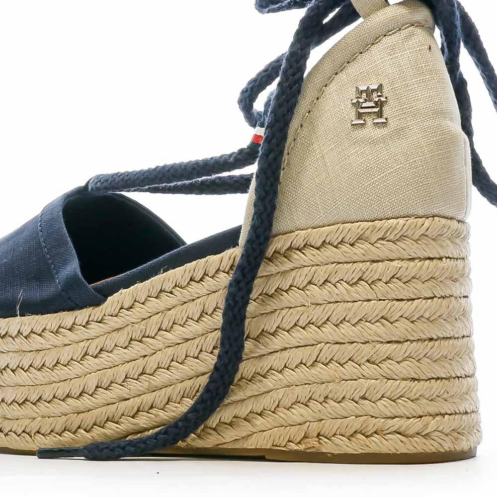 Tommy Hilfiger Chaussures compensées Marine Femme Tommy Hilfiger Linen