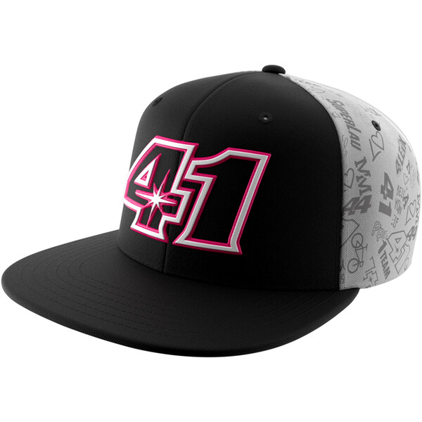 Ixon - Casquette Flat Aleix Espargaro 23 Noir / Gris