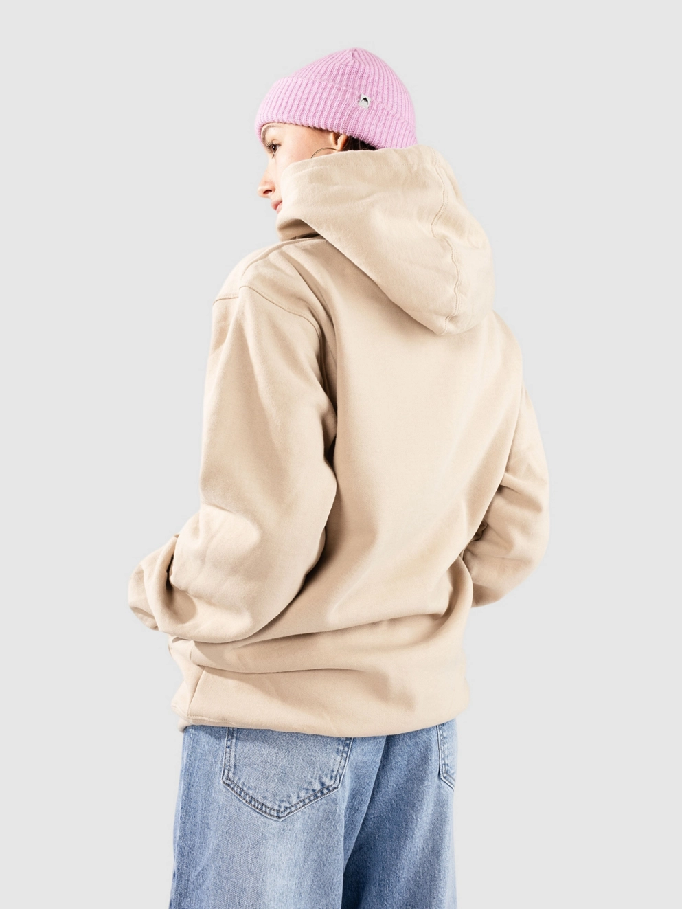 Petals and Peacocks Celebrated Hoodie sand