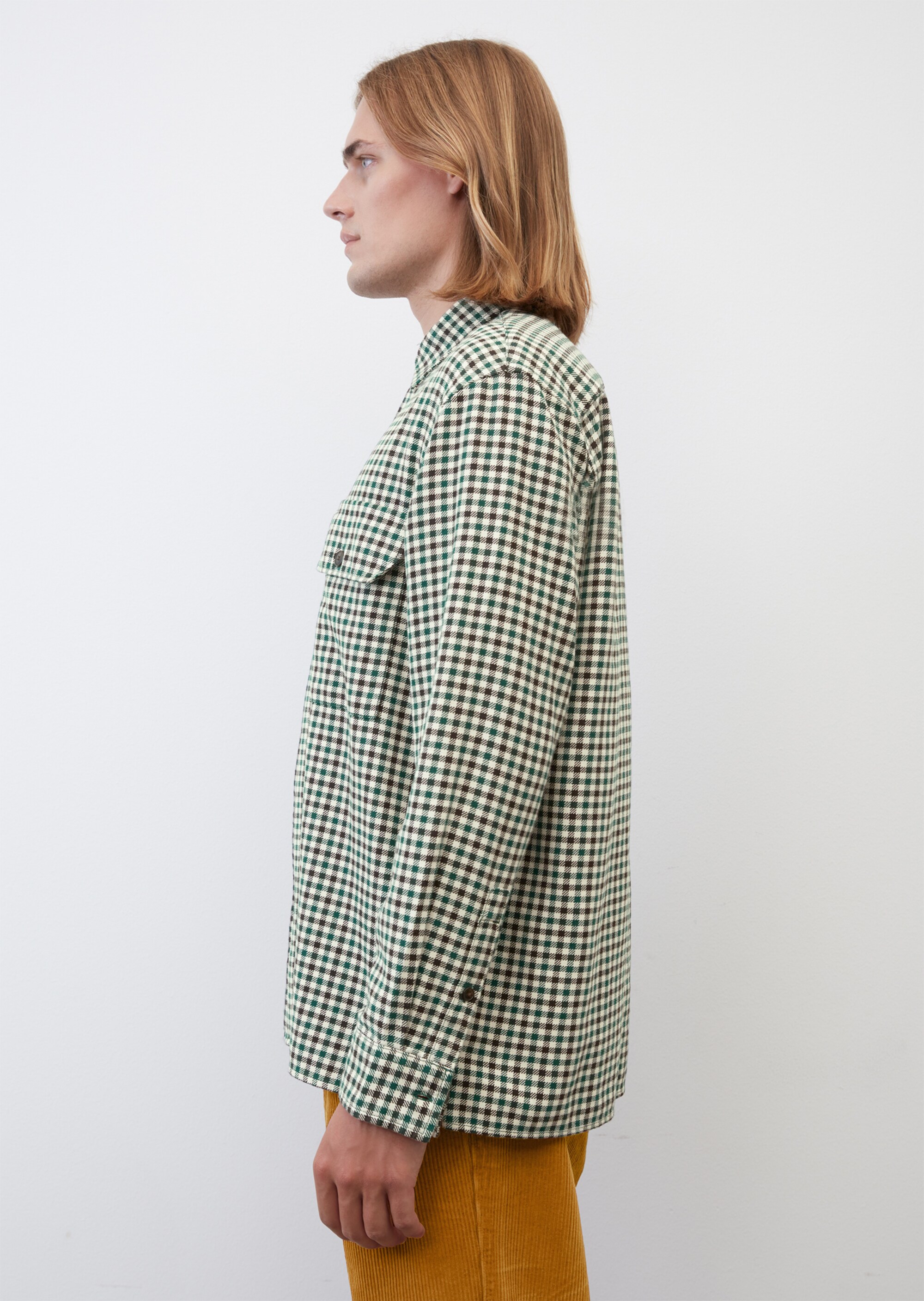 Winter-Twill Langarm-Hemd relaxed aus reiner Bio-Baumwolle