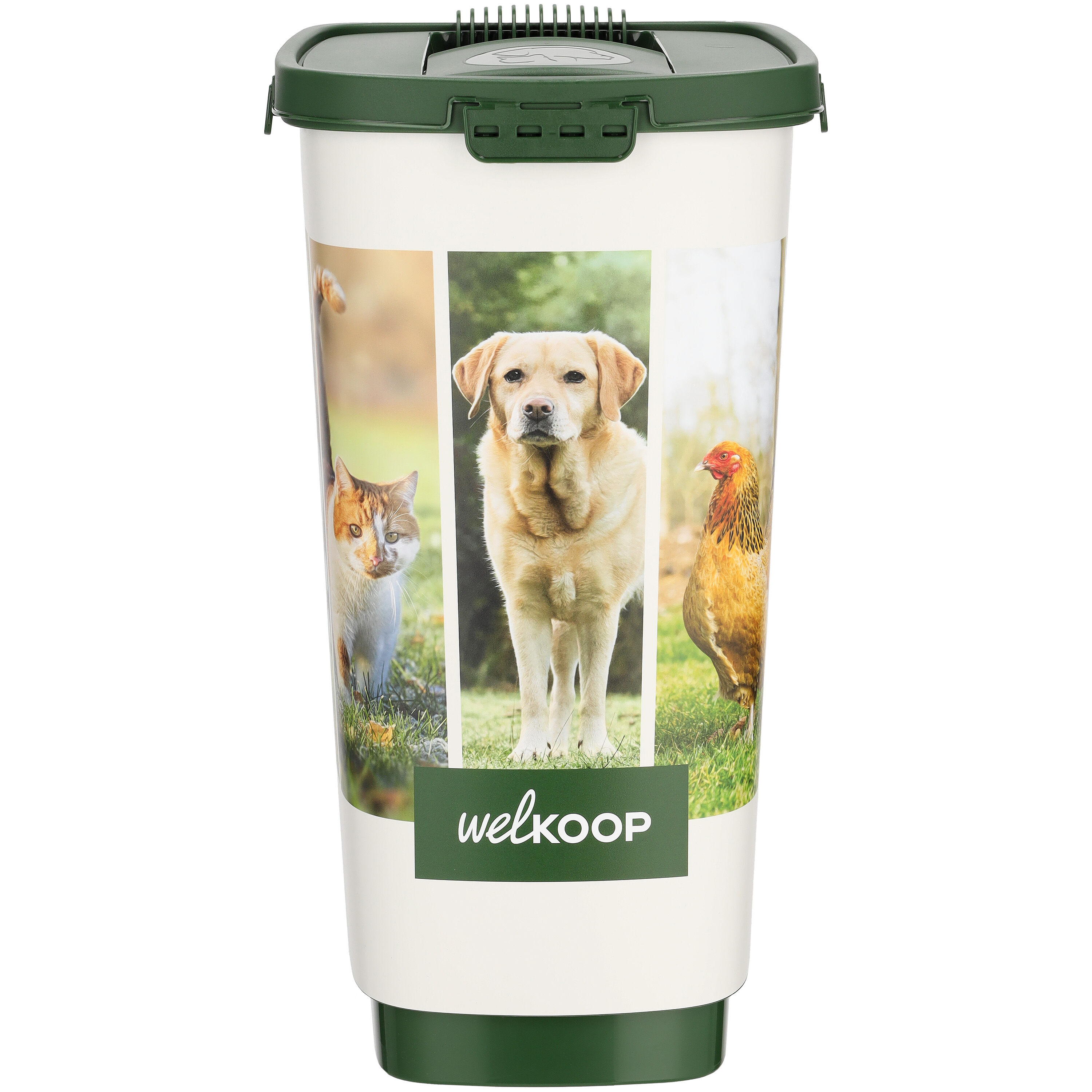 Welkoop - Voerton - 25 Liter - Wit Groen