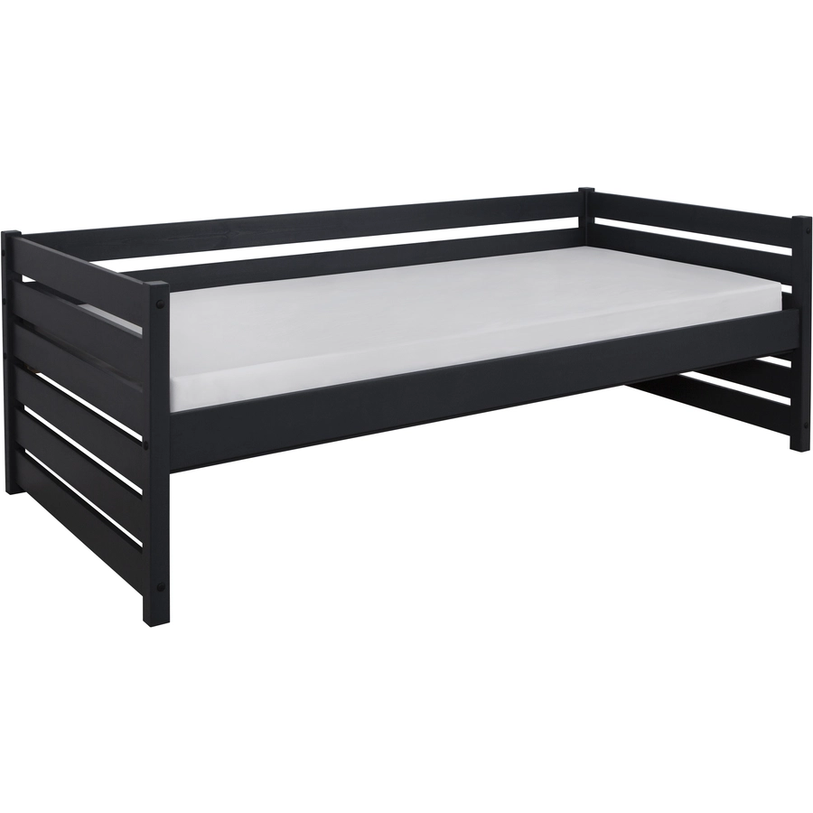 TICAA Sofabett Naomi 90x200, Kiefer massiv Grau