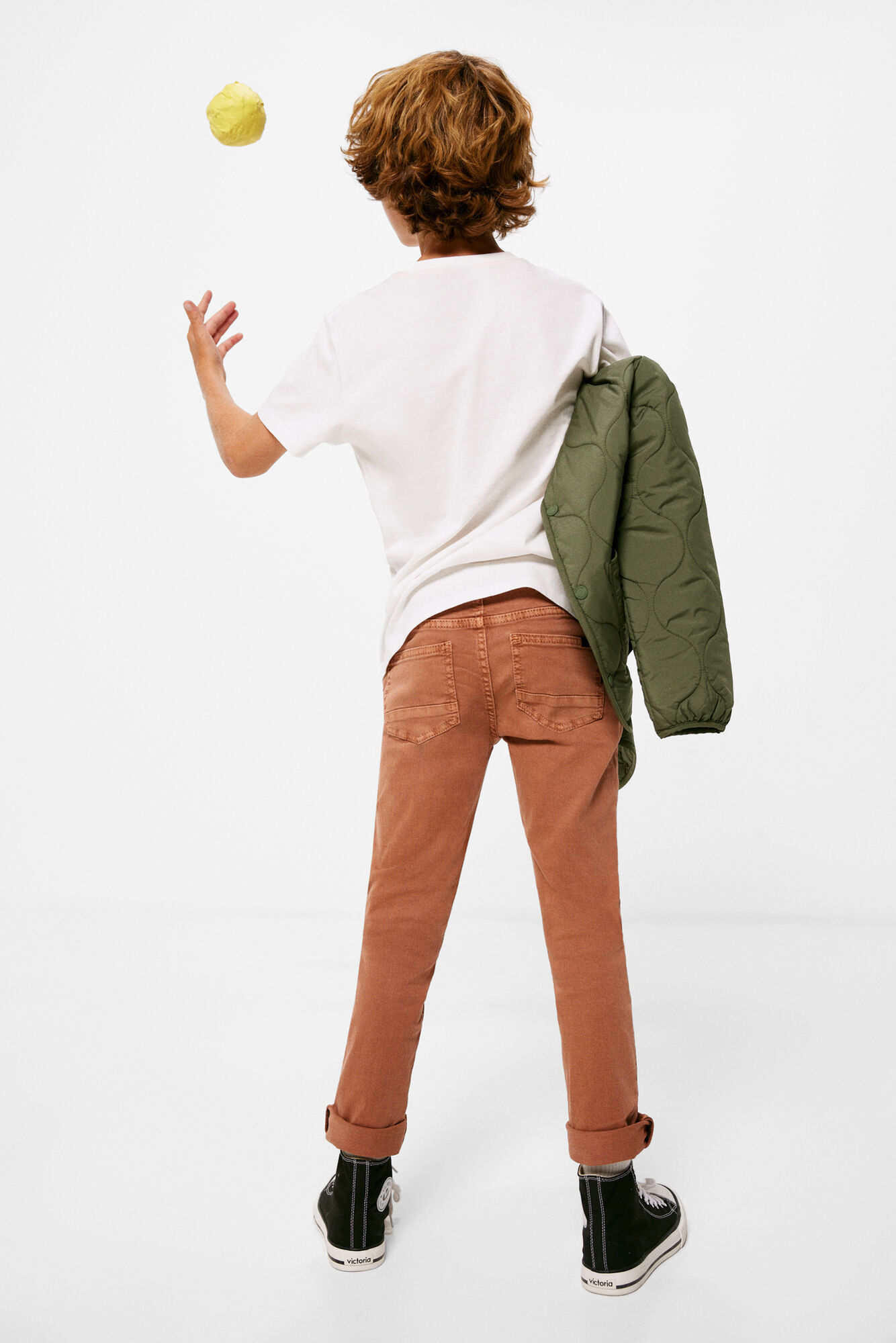 Calças de cinco bolsos para meninos