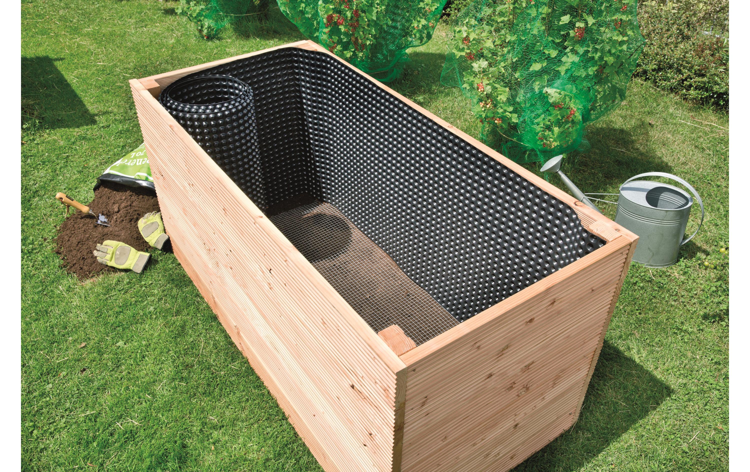 Noppenfolie für Hochbeete, 6.5 x 0.9 mGarten-Zubehör: Noppenfolie