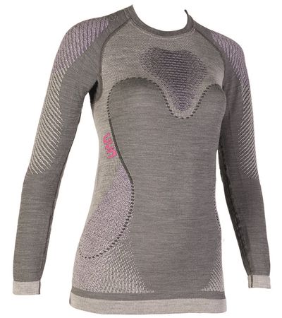 FUSYON Damen-Merinofunktionsshirt  grau  XS