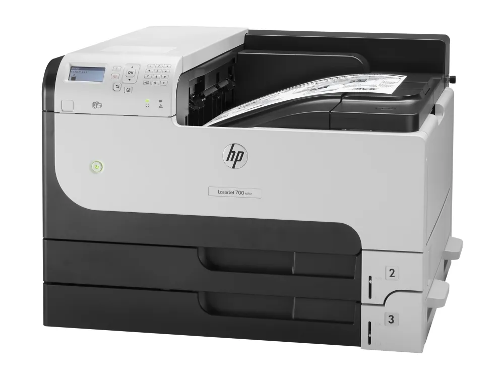 HP LaserJet Enterprise 700 Printer M712dn - Printer - S/H - Duplex - laser - A3/Ledger - 1200 dpi - op til 41 spm - kapacitet: 600 ark - USB, Gigabit LAN, USB vært