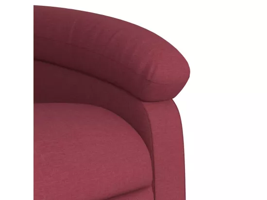 Fauteuil massant inclinable Rouge bordeaux Tissu