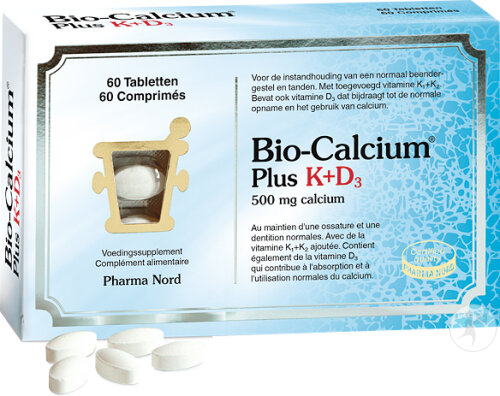 Pharma Nord Bio-Calcium Plus K+D3 Os Et Dents 60 Comprimés
