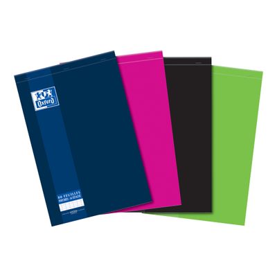 Oxford School - Bloc notes détachables - A4 - 160 pages - grands carreaux - perforé