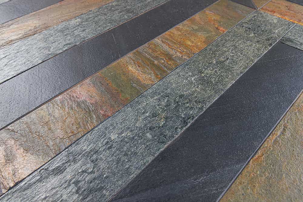 Runder Esstisch MOUNTAIN SOUL 140cm schwarz grau Naturstein Eisen Sterngestell