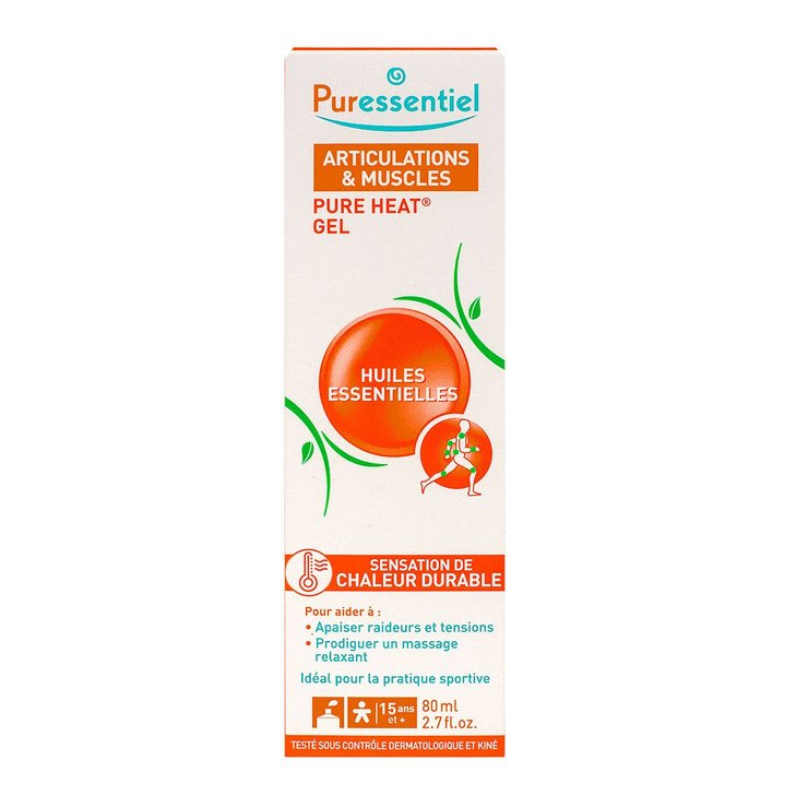 Pure Heat Gel articulations et muscles huiles essentielles 80ml