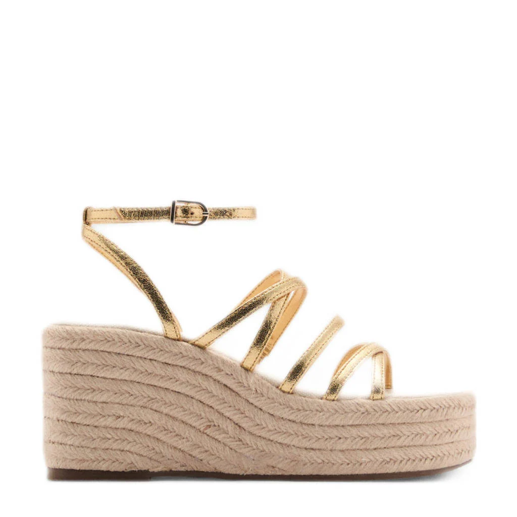 MANGO TEEN espadrilles goud