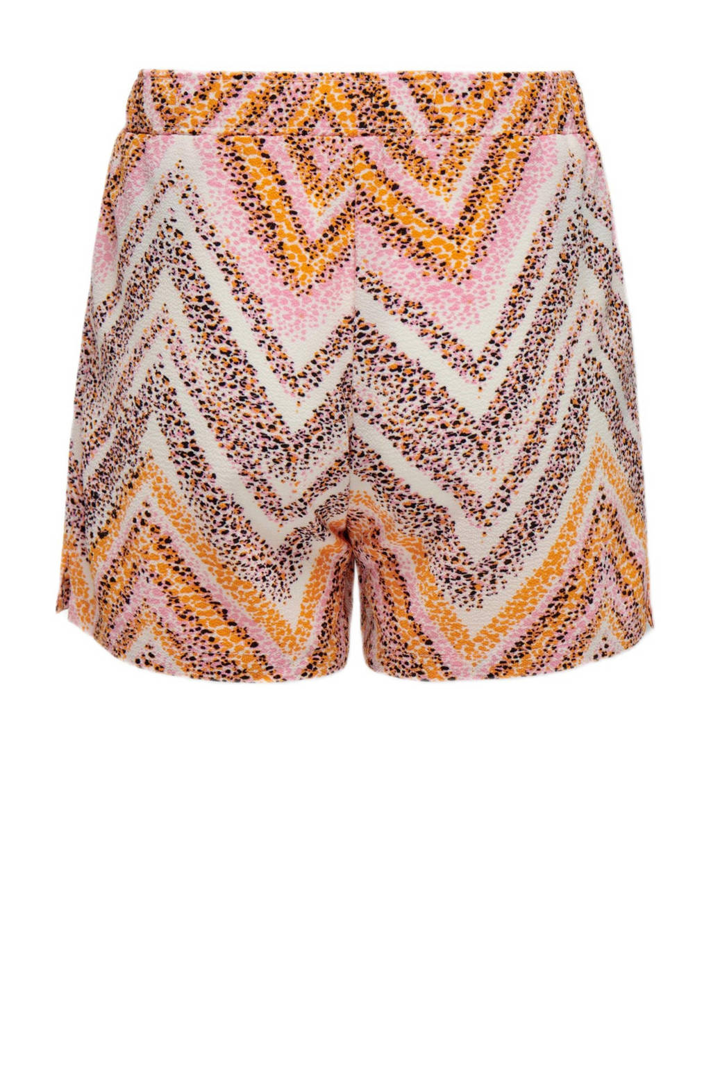 ONLY casual short KOGNOVA LIFE met all over print roze/bruin/offwhite