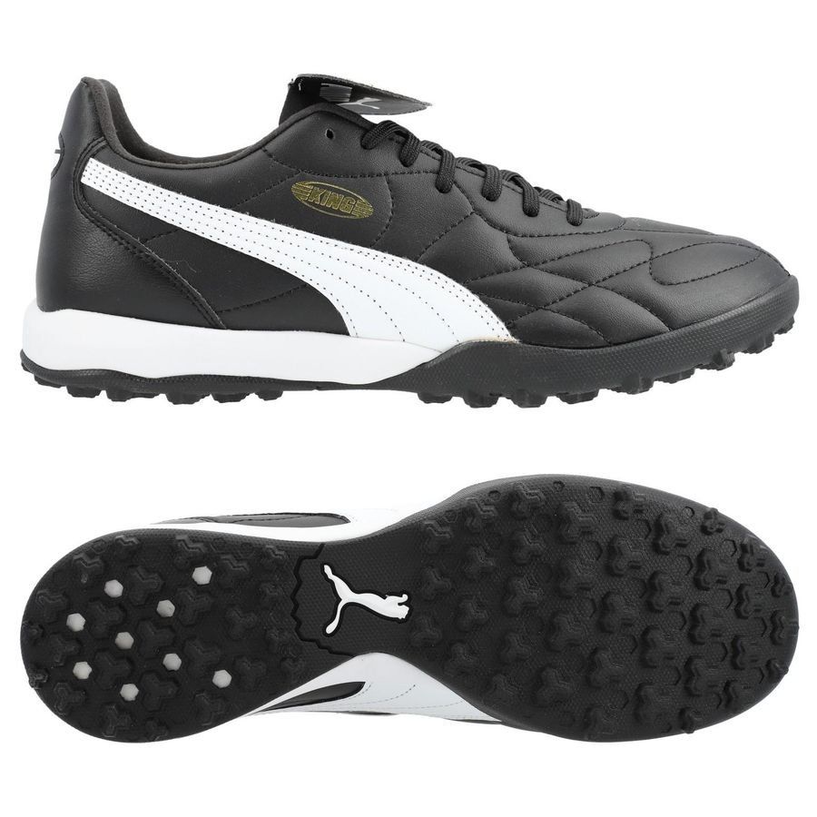 PUMA King Top TT - Noir/Blanc/Doré