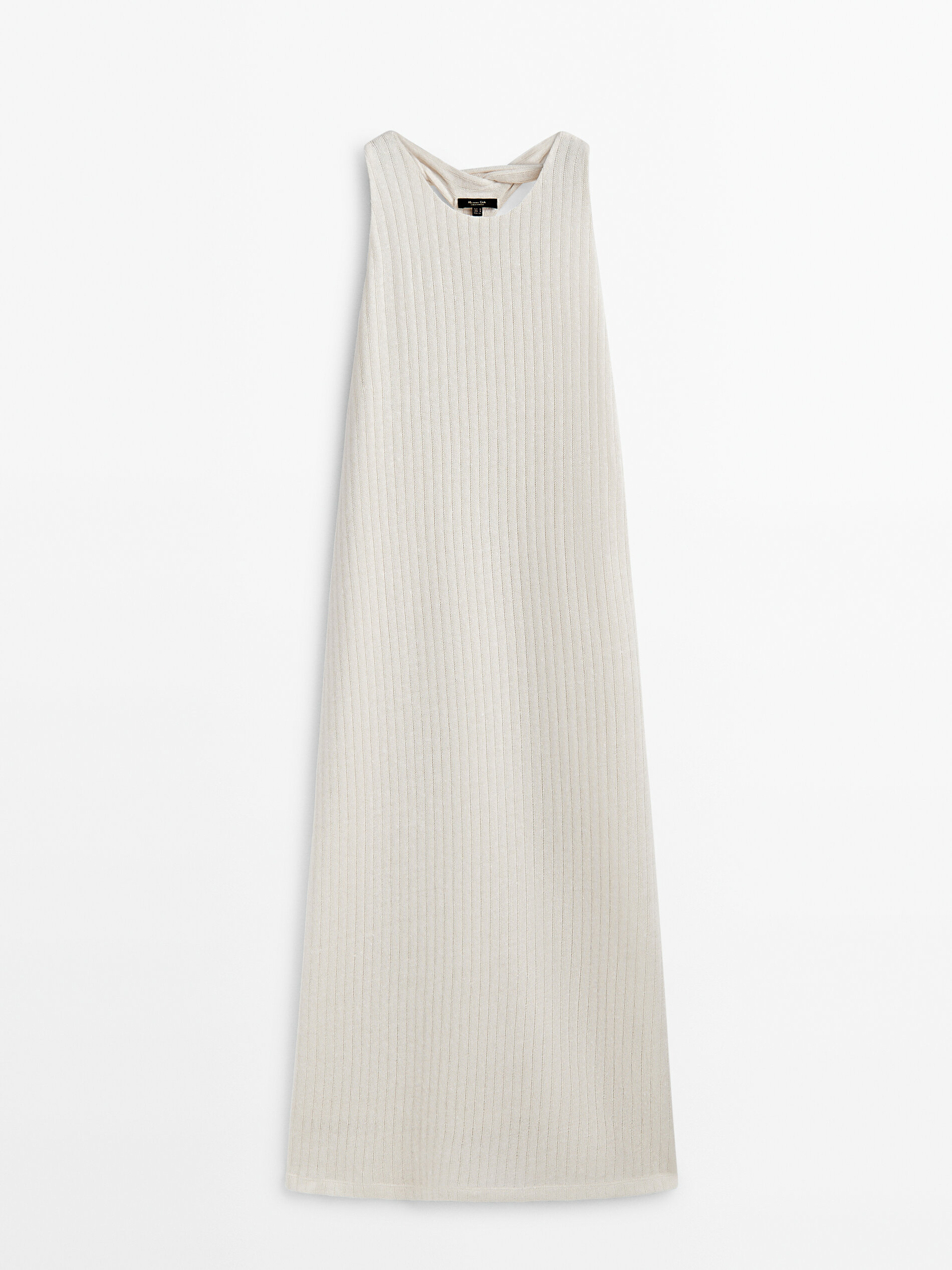 Vestido estruturado com detalhe trançado nas costas - RAW