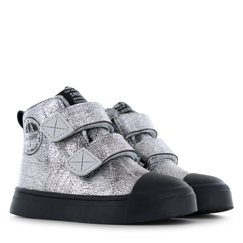 Shoesme zilveren Water-Proof bootie Microfiber leer | Sale