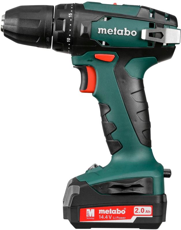Metabo BS 14,4 - Accuboormachine- 14,4 Volt - incl. 2 li-ion accu-packs (2.0 Ah) en lader in koffer