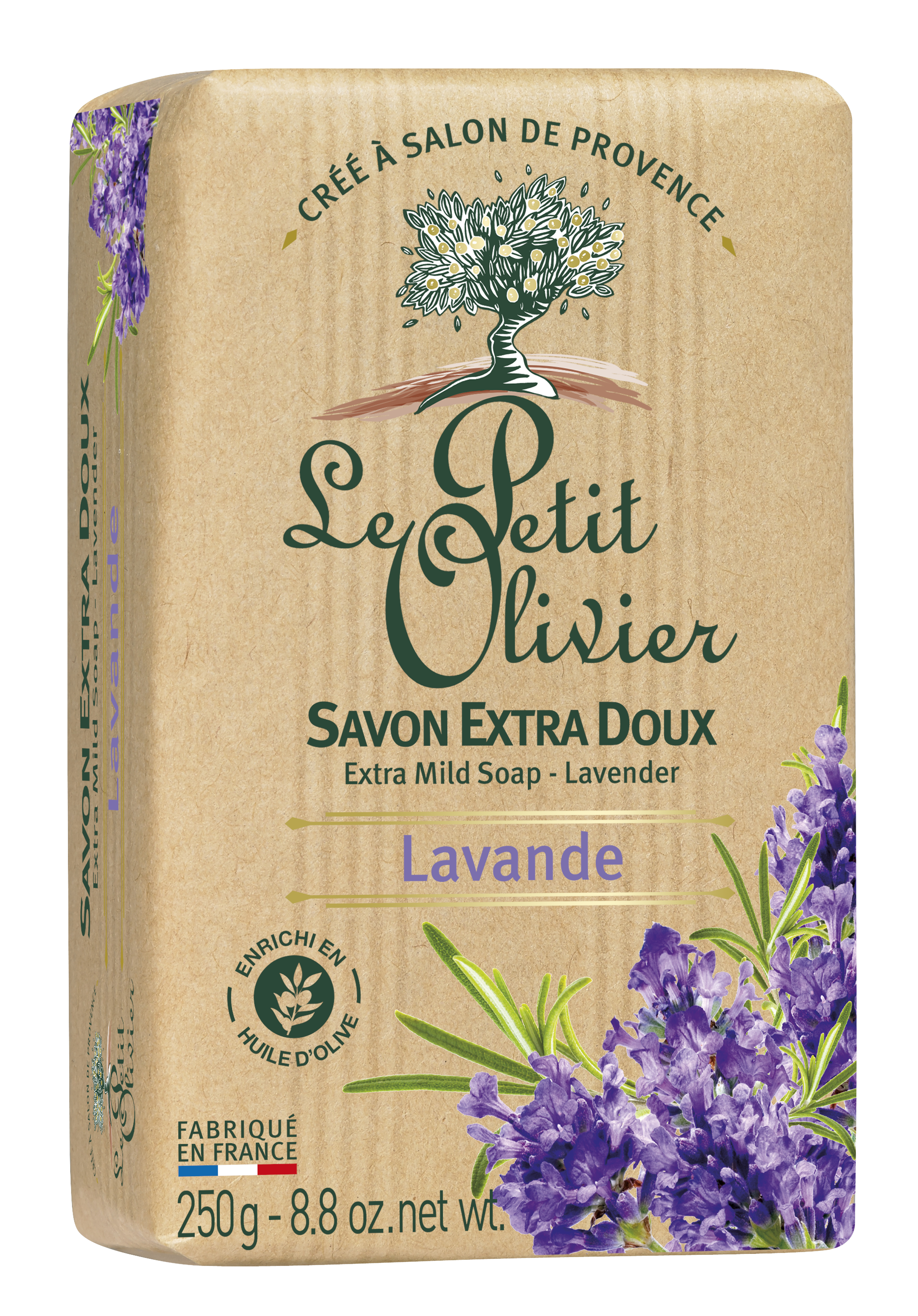 LE PETIT OLIVIER savon extra doux lavande 250 g