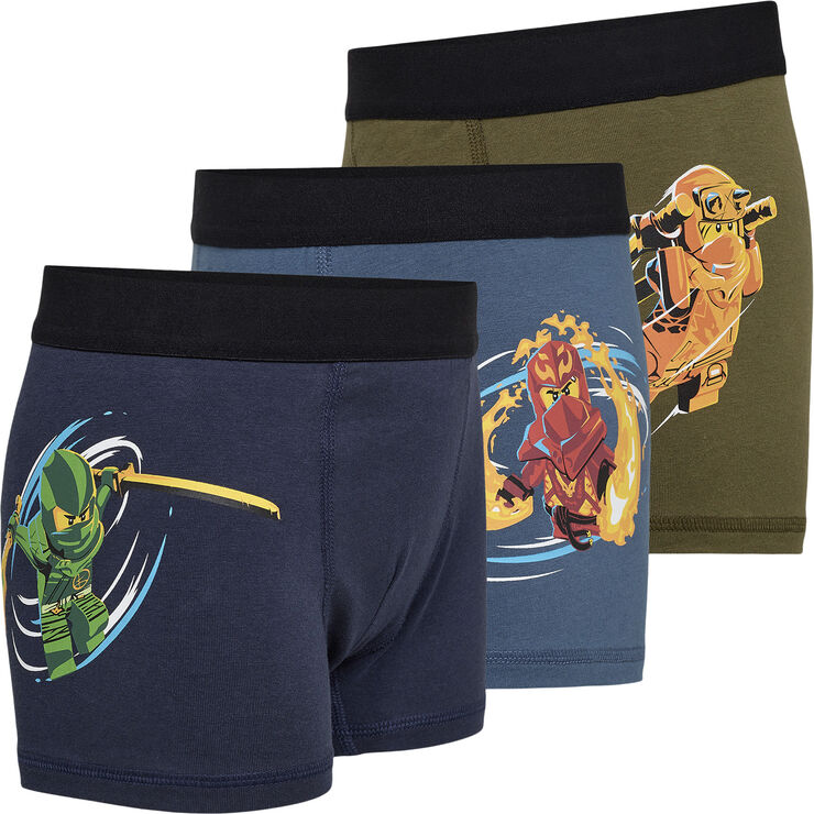 LEGO kidswear-LEGO børnetøj LWARIS 611 - 3-PACK BOXERS Blå