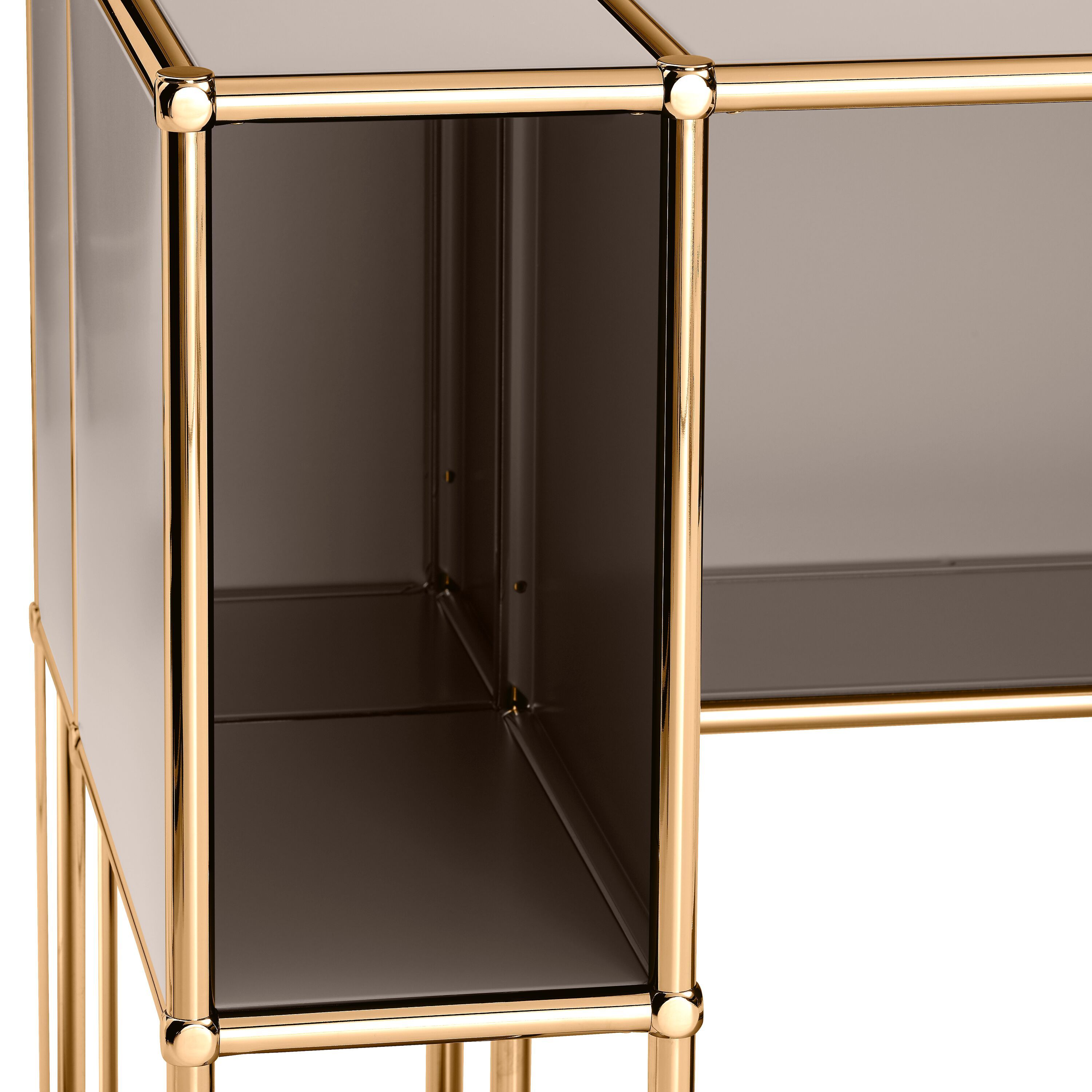 FLEXCUBE Schreibtisch - Taupe / B: 134.0 cm x T: 60.0 cm x H: 80.0 cm