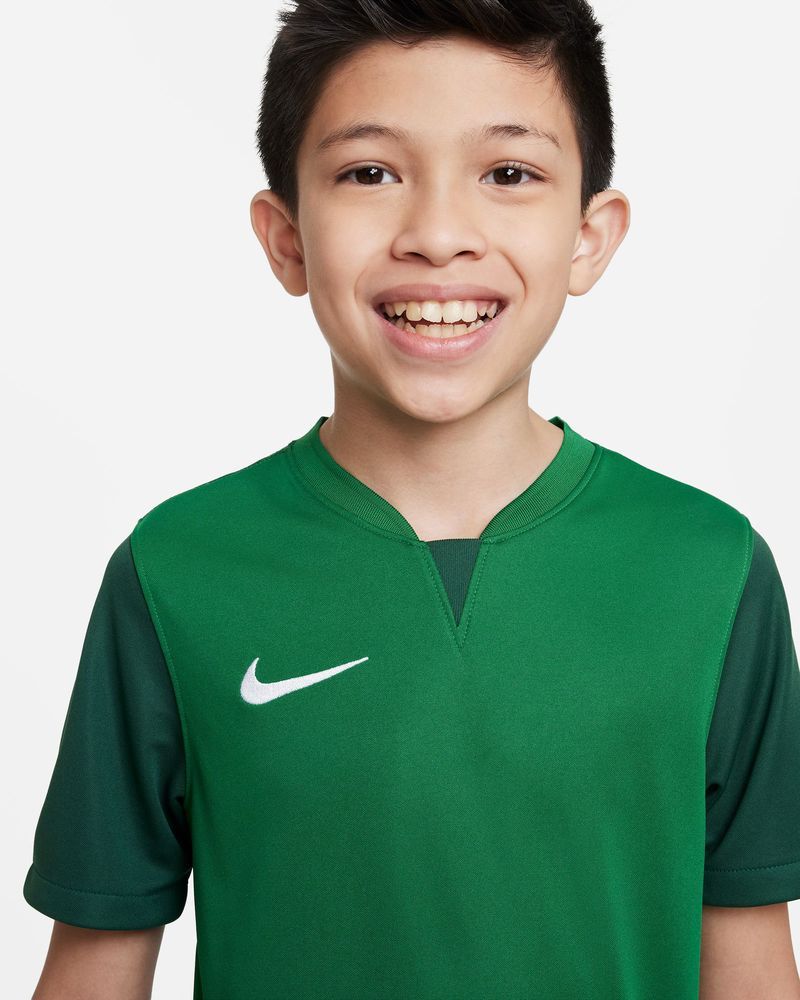 Maillot de football Nike Trophy V Vert pour enfant