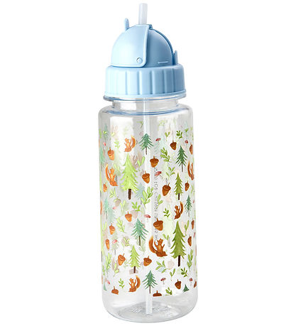 Rice Trinkflasche - 500 ml - Blue/Happy Forest