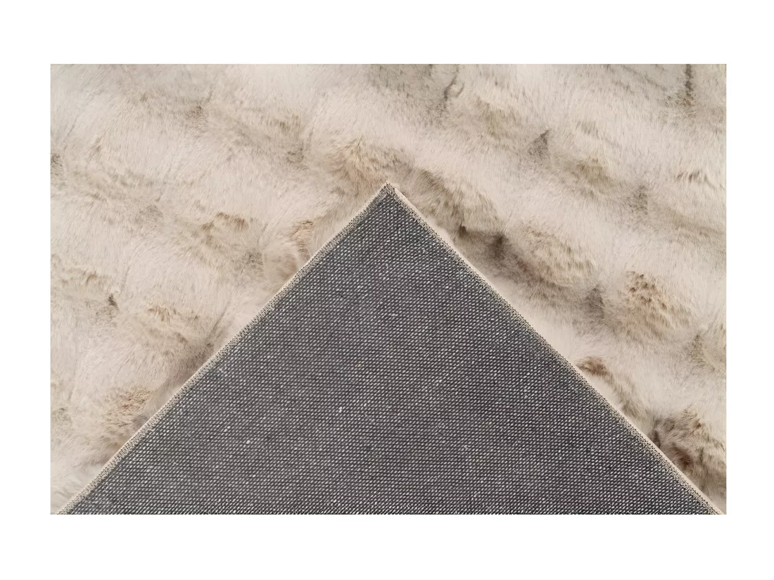 Tapis 150x80cm, design H008Y coloris beige - Confort et élégance pour votre intérieur