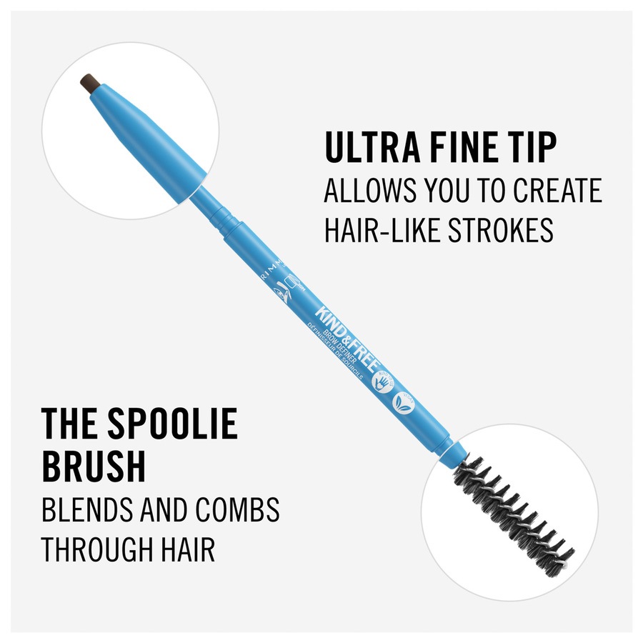 Rimmel London Kind & Free Dual Ended Brow Definer 006 Espresso 0.9g