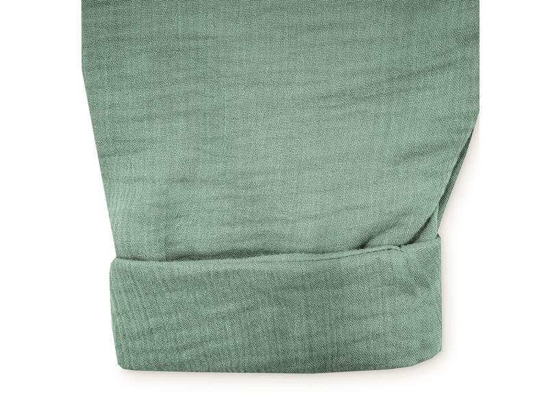 Julius Zöllner Baby-Sommerschlafsack Jumper Musselin Grün 9 Schlafoverall Jumper mit Reissverschluss