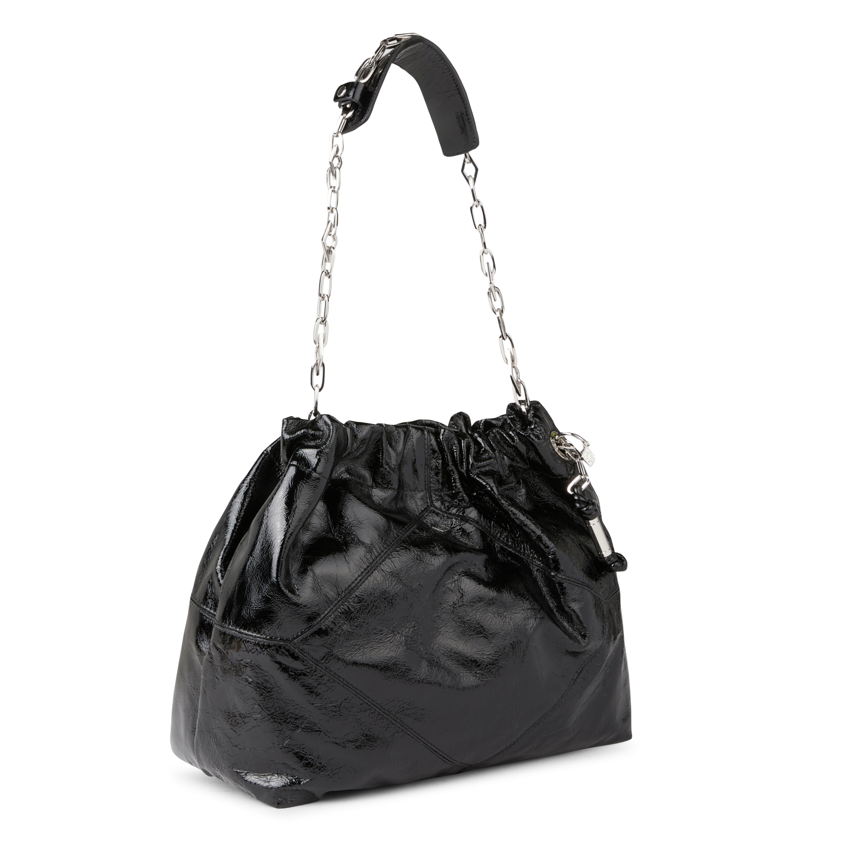 JUNE - Sac bandoulière en suède | Noir