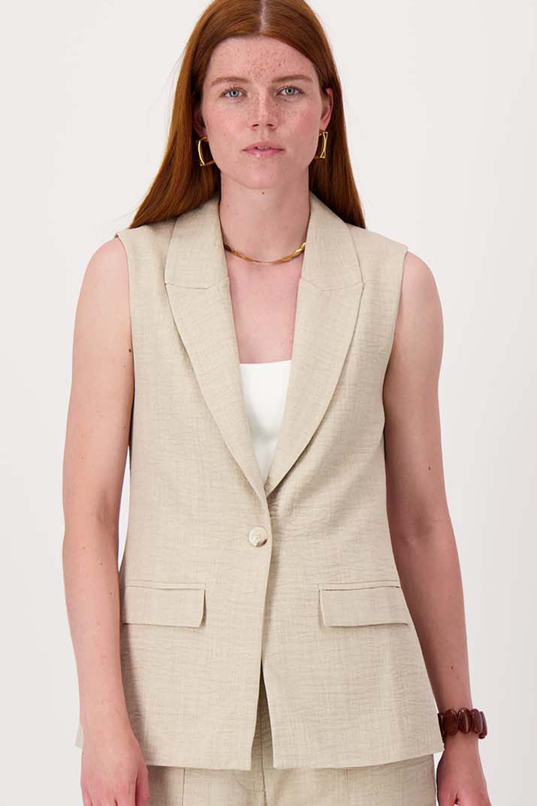 lang gilet met stretch