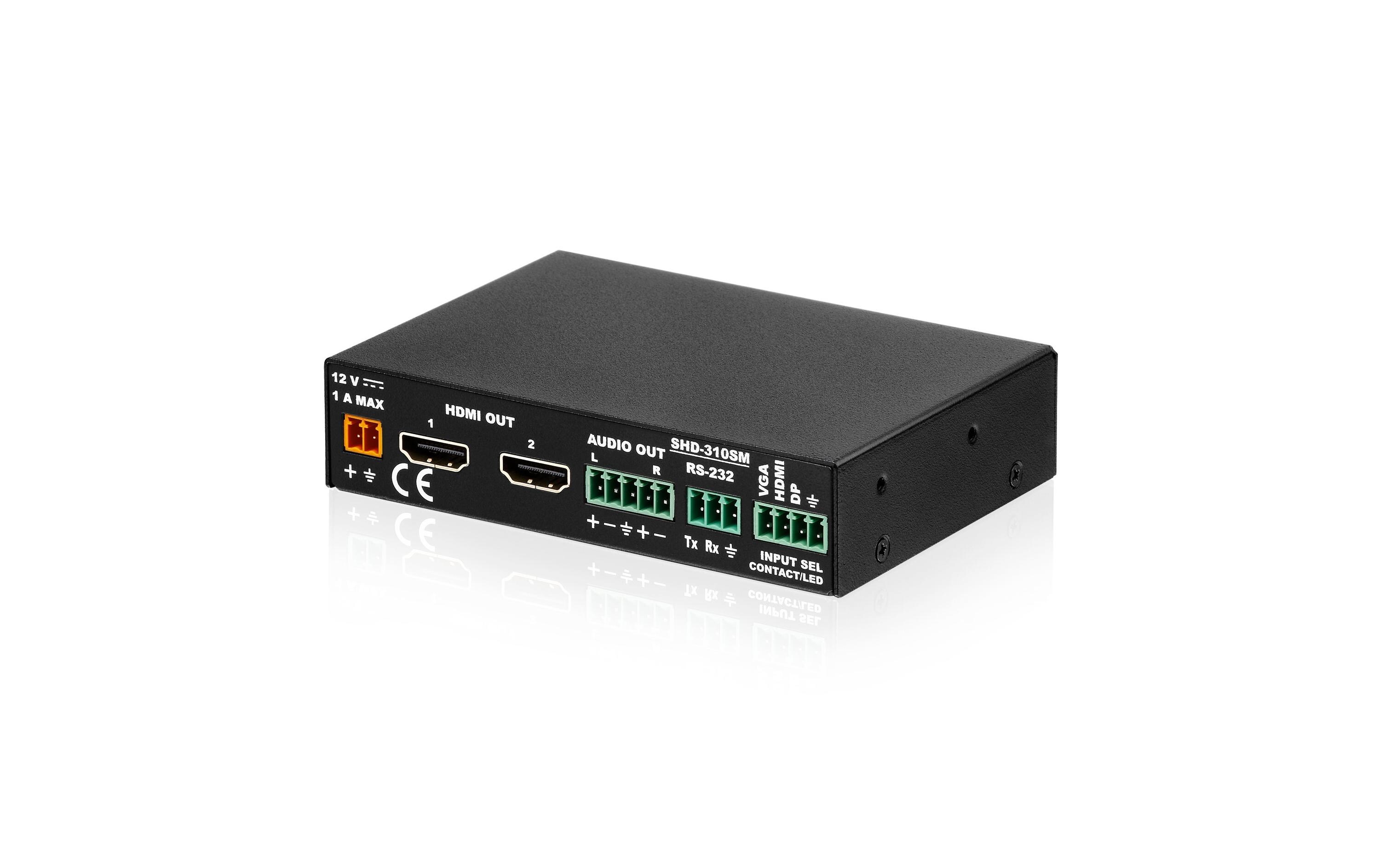 Presentation Switcher Luxi LU-SHD-310SM Multiformat<br>3x2 2K Multiformat Presentation Switcher mit Scaler