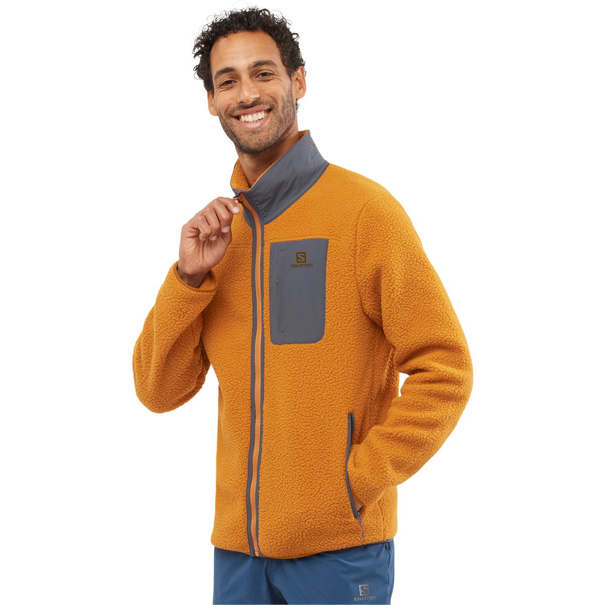 Salomon Outline Warm Teddy Fleecetrøje Herre