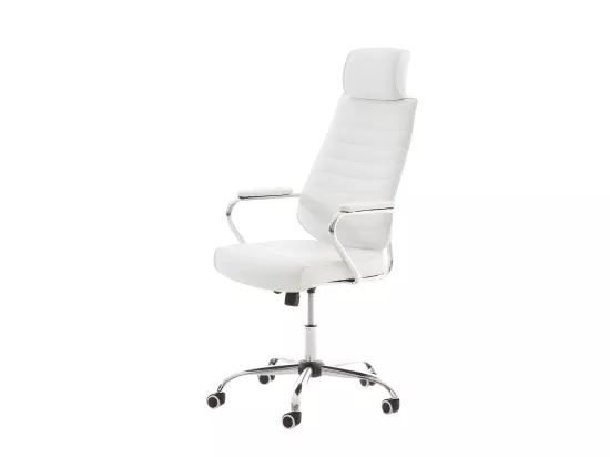 Fauteuil de bureau à blanche 59 x 57 x 128 cm BUR10002