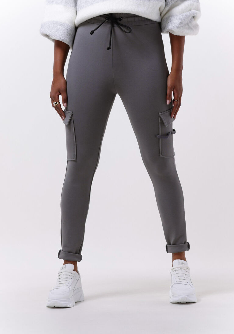 10DAYS donkergrijze 10days cargobroeken cargo leggings