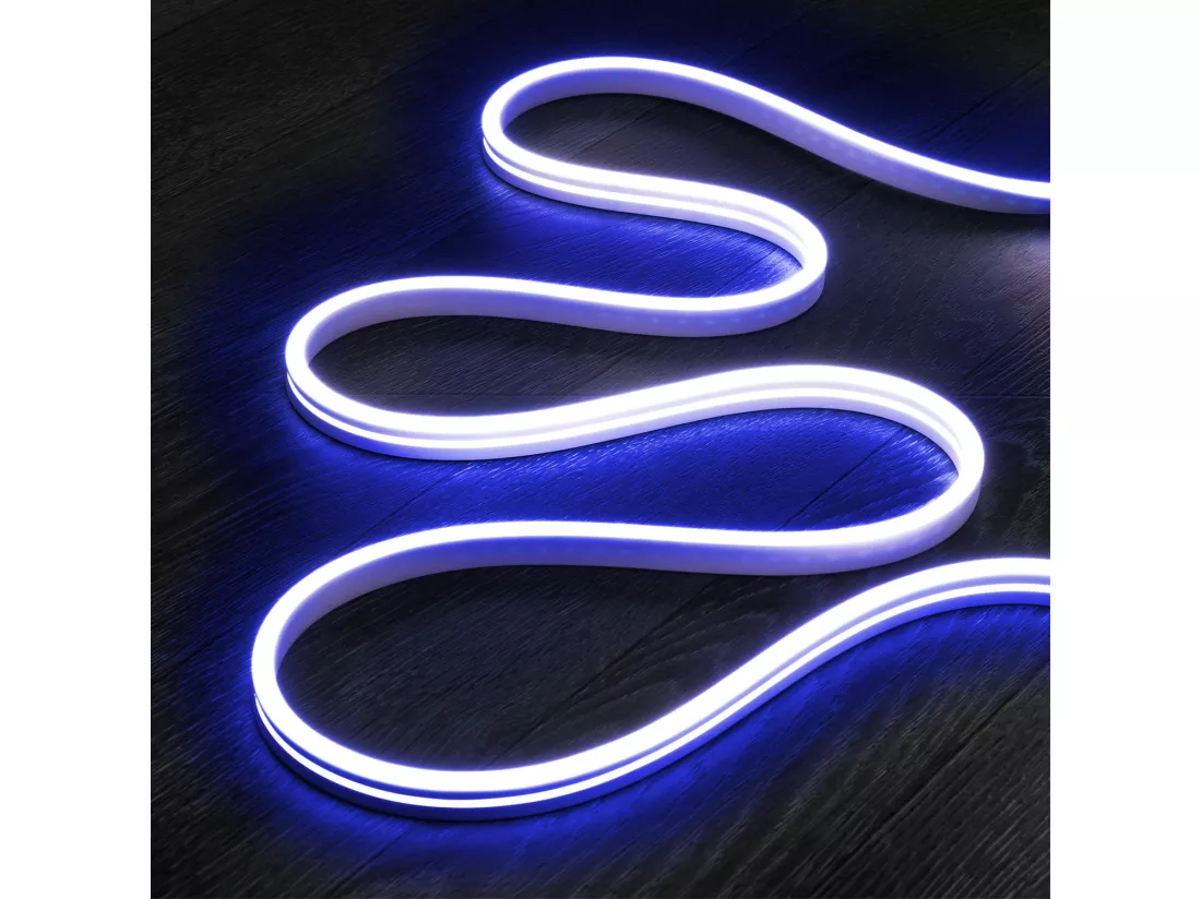 Bobine Gaine Néon LED 24V DC NFLEX6 50 Mètres IP65 Coupe Tous les 5cm Bleu