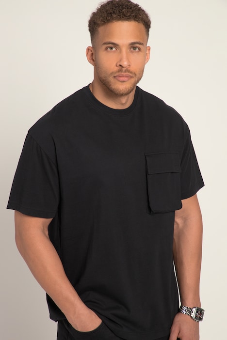 STHUGE T-Shirt, Halbarm, oversized, Brusttasche, bis 8 XL