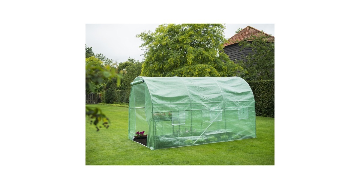 NatureTuintunnel kweekkas  (Transparant/groen, 200 x 350 x 200 cm)