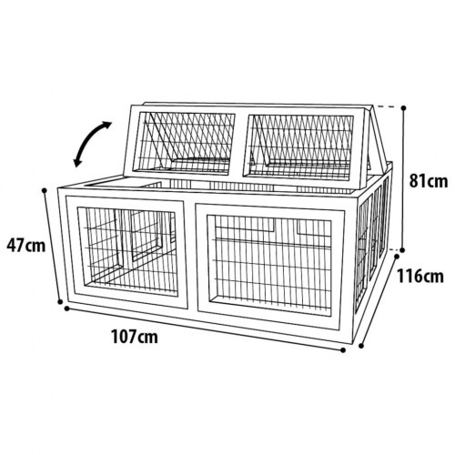 Gaiola para animais pequenos, cinza