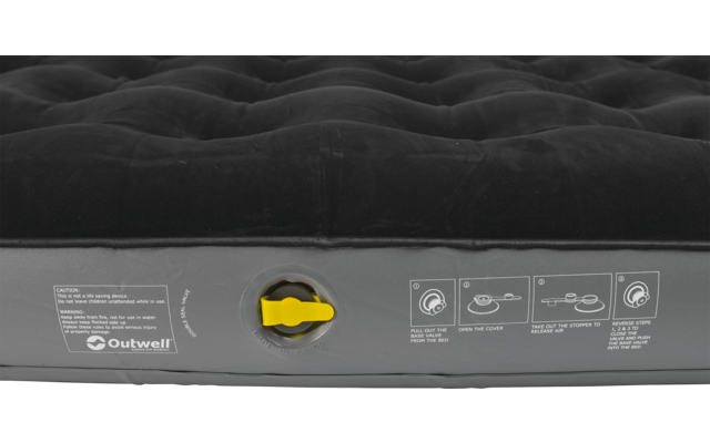 Outwell Classic Luftmatratze schwarz/grau