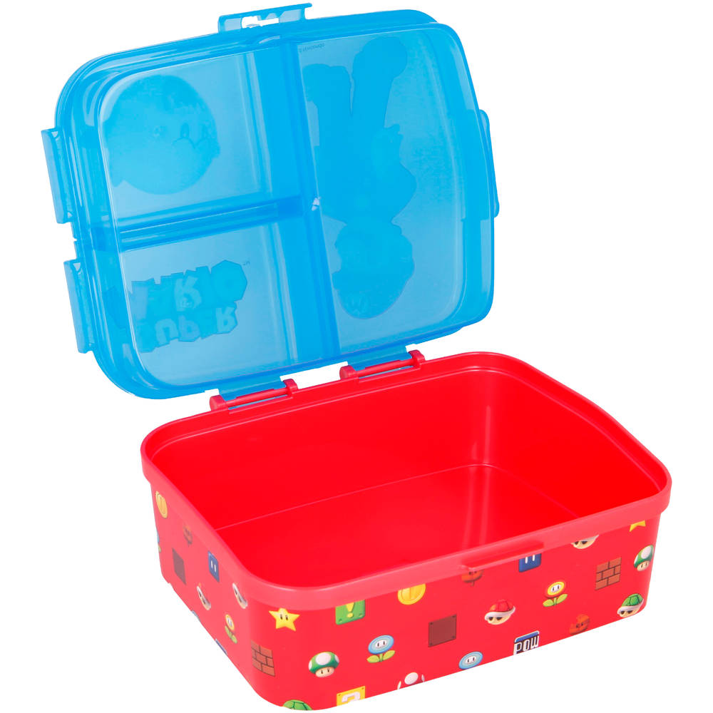 Mario Bros. lunchbox met vakken