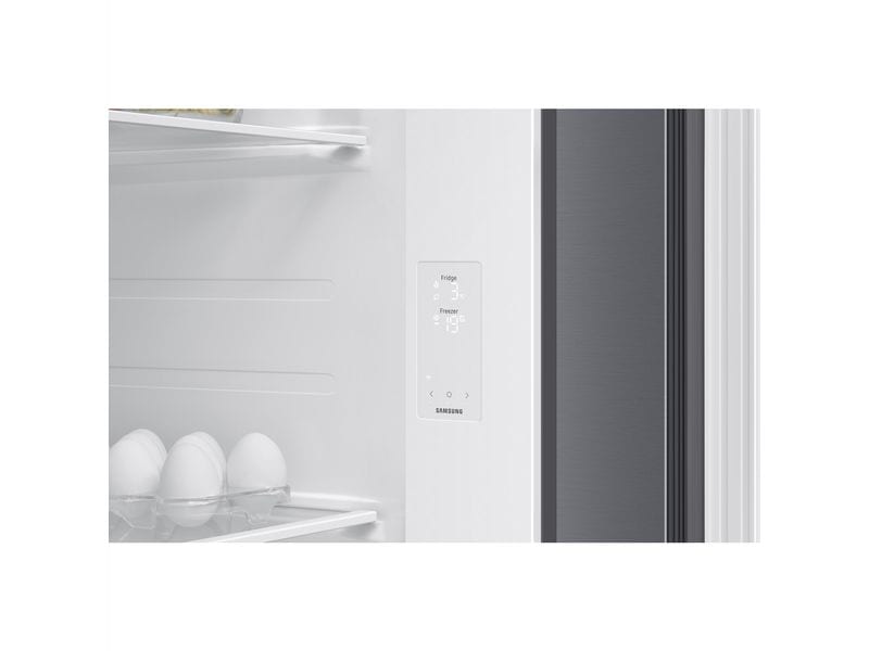 Samsung Foodcenter RS70F65QETWS Grau Side by Side Kühl- und Gefrierteil