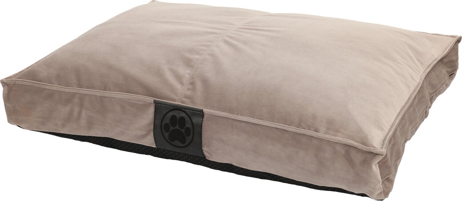 Overseas Petlife hondenkussen Velours grijs 110 x 70 x 10 cm