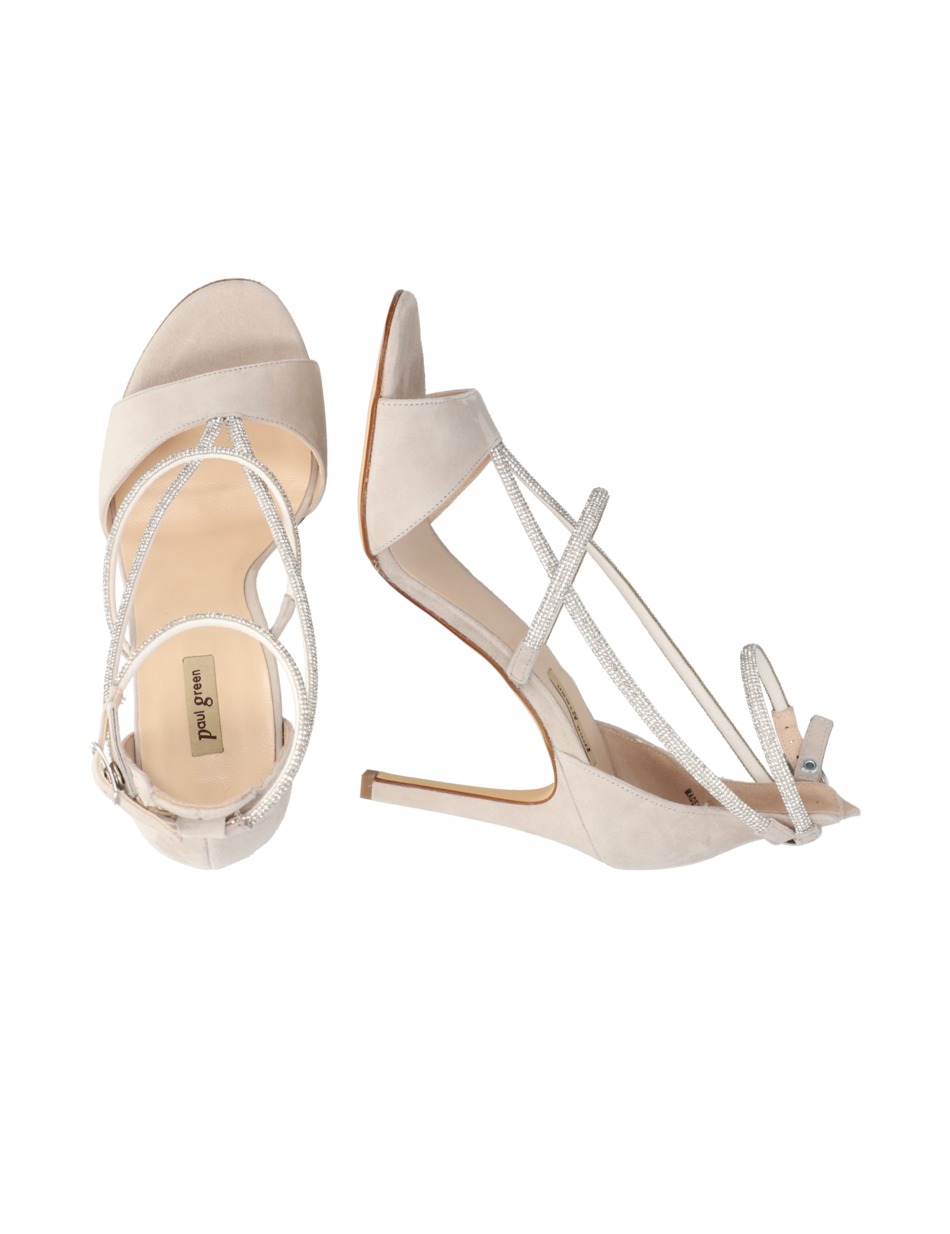 Veloursleder Sandale