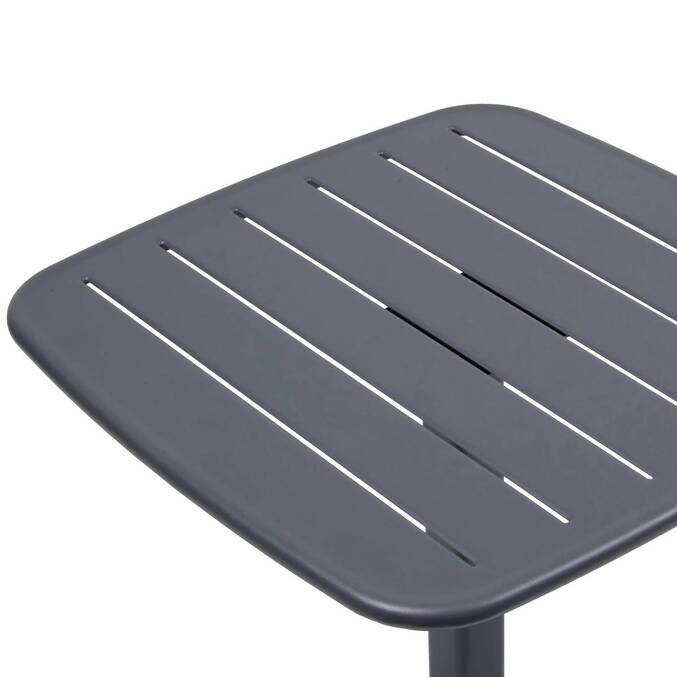 Table de jardin carrée ALEGORIA Graphite