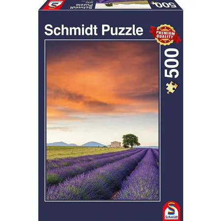Schmidt Spiele Puzzle - Lavendelfeld-Provence, 500 Teile