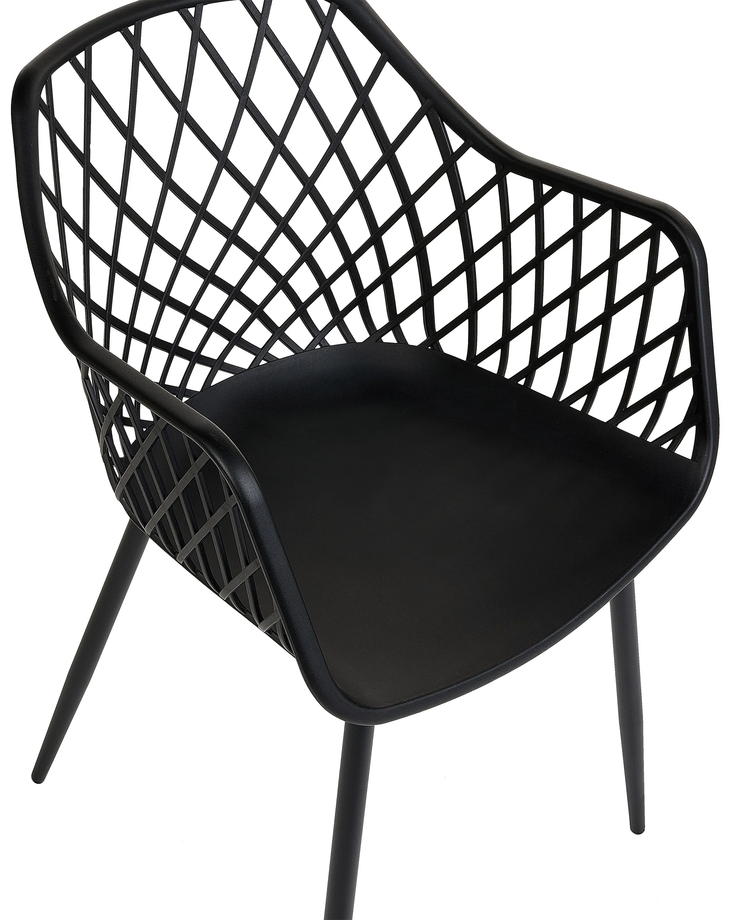 Set van 2 eetkamerstoelen NASHUA II Zwart