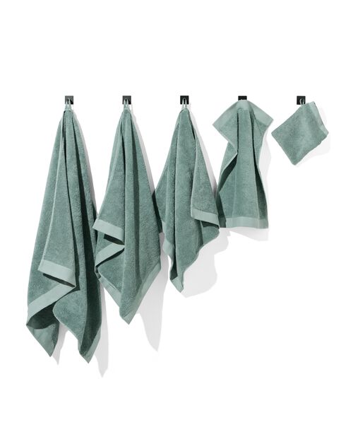 gant de toilette qualité hôtelière extra douce bleu vert
