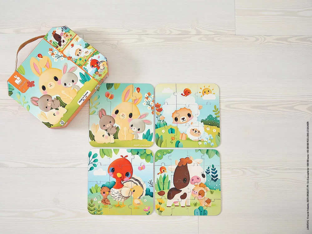 PUZZLES EVOLUTIFS ANIMAUX FERME